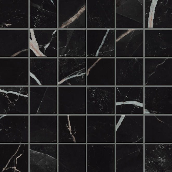 Atlas Concorde Russia Empire Calacatta Black Mosaic 30x30