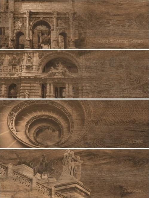 Grasaro Italian Wood Wenge (Венге) G-253/SR/d01 (GT-253/d01) 20х60