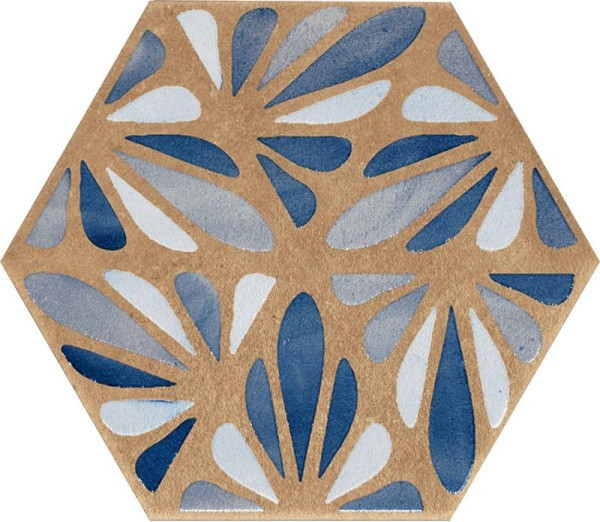 Marca Corona Terracreta J084 Dipinto Chamotte Esagonо 25х21,6