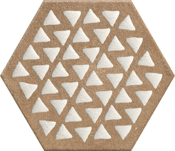 Marca Corona Terracreta J086 Intarsio Chamotte Esagonо 25х21,6
