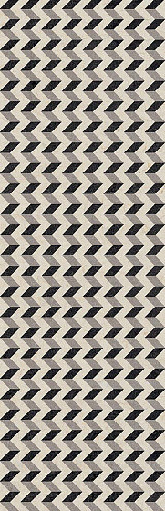 Arcana Black&Cream Керамическая плитка для стен Cream-R Zigzag 32х99