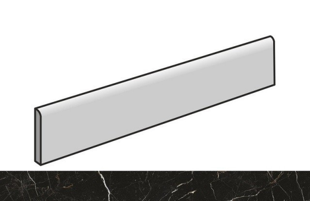 Atlas Concorde Russia Allure Керамогранит 610130004654 Imperial Black Battiscopa/Аллюр Империал Блэк Плинтус 7,2х80