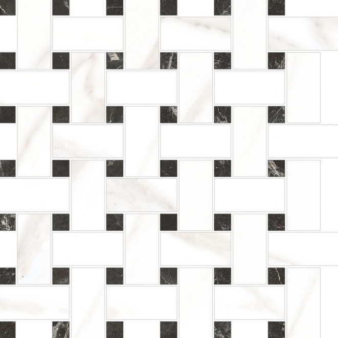 Vitra Marmori Мозаичный Микс Калакатта Белый 31x31