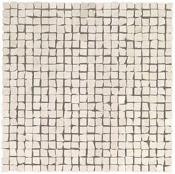 Atlas Concorde Marvel Stone Clauzetto White Tumbled Mosaic 30x30