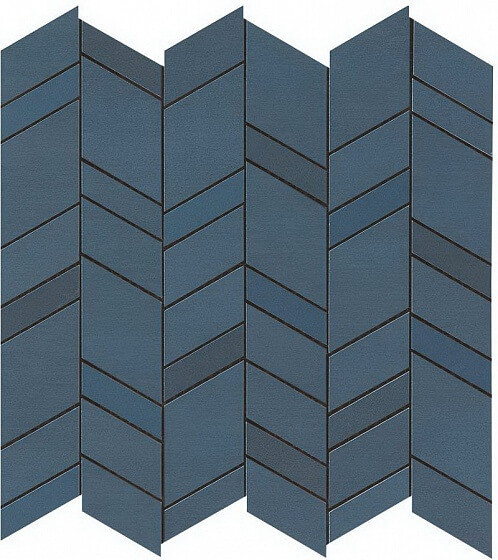 Atlas Concorde Mek Blue Mosaico Chevron Wall