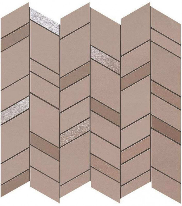 Atlas Concorde Mek Rose Mosaico Chevron Wall
