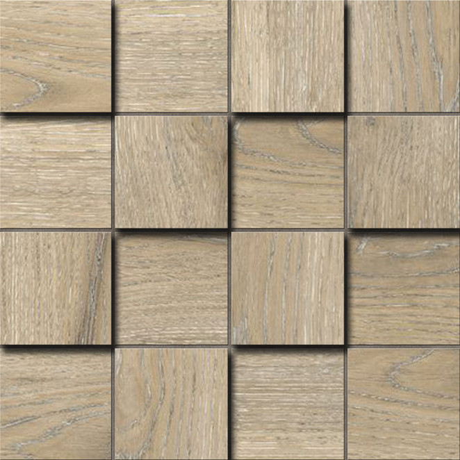Ametis Daintree DA02 Chess-3D (7,5x7,5) 30x30 матовая(10 мм) бежевая