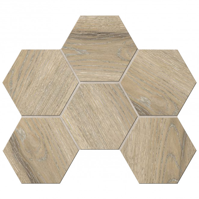 Ametis Daintree DA02 Hexagon 25x28,5 матовая(10 мм) бежевая