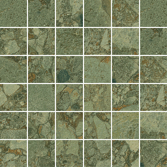Arcana Black&Cream Керамогранит Green Mosaic Giada 30х30