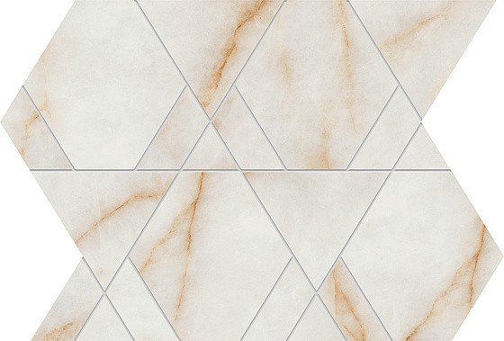 Atlas Concorde Marvel Diva Керамогранит Ice Crystal Mosaico Triangle Lappato