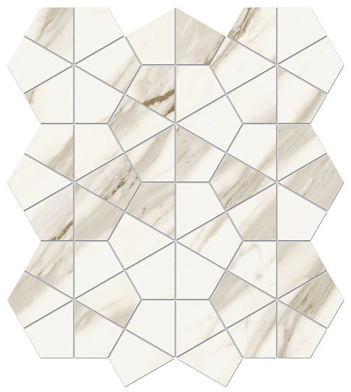 Atlas Concorde Marvel Meraviglia Керамогранит MERAVIGLIA Calacatta Bernini Hexagon Lappato