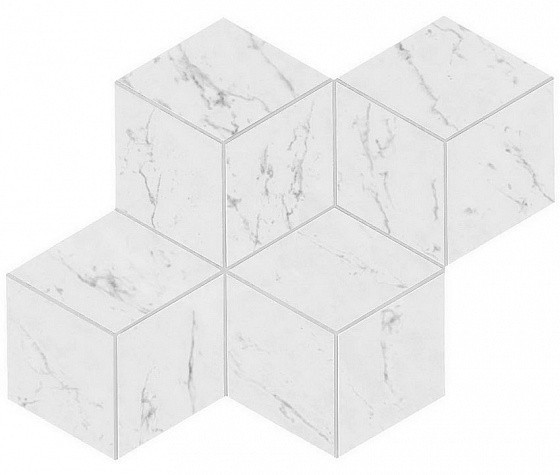 Atlas Concorde Marvel Stone Marvel Carrara Pure Mosaico Esag. Lapp.