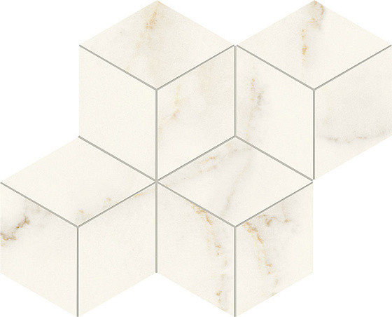 Atlas Concorde Marvel X Керамогранит Calacatta Apuano Mosaico Esagono Silk