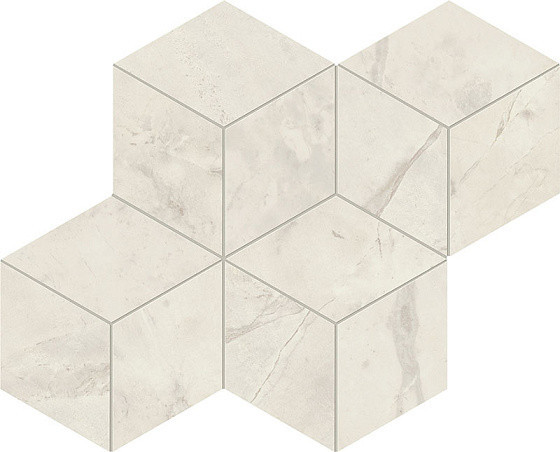Atlas Concorde Marvel X Керамогранит Calacatta Perla Mosaico Esagono Silk