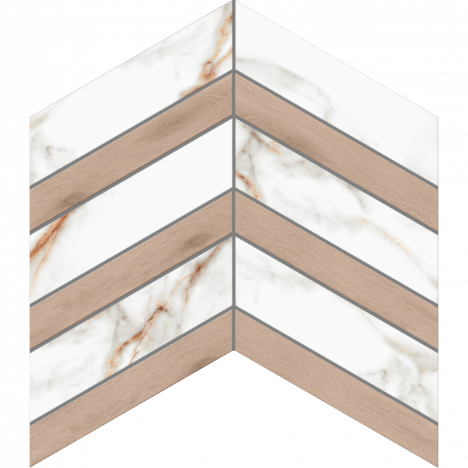 Ametis Supreme SM03/SI01 Chevron 37,5x29x10 матовая белая