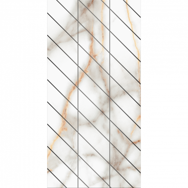 Ametis Supreme Фальшмозаика SM03 Corner 29,8x59,8x10 матовая (левый) белая