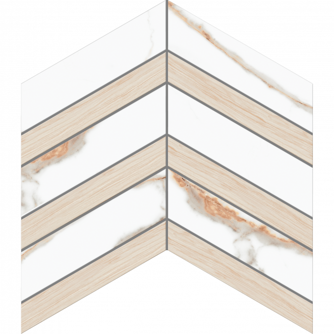 Ametis Supreme SM03/SI03 Chevron 37,5x29x10 матовая белая