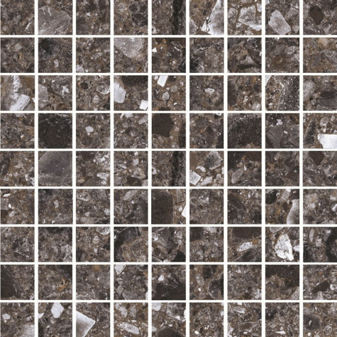 Kerranova Terrazzo Темно-серый 30x30 Матовый m01
