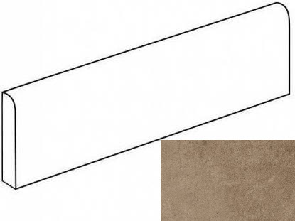 Grasaro Beton Плинтус Серо-бежевый 60x76 Sugar-эффект G-1105/CR/p01/76x600
