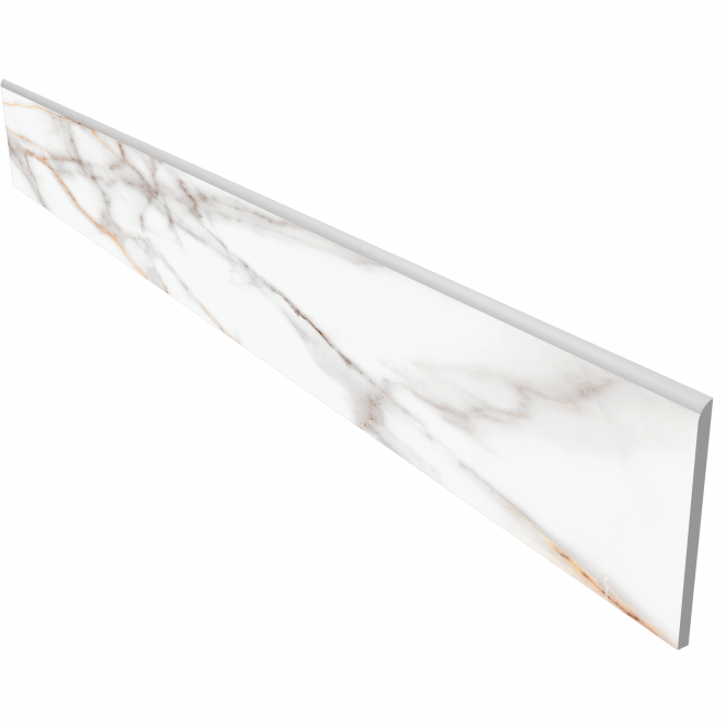 Ametis Supreme Плинтус SM03 7x60 полир. белый