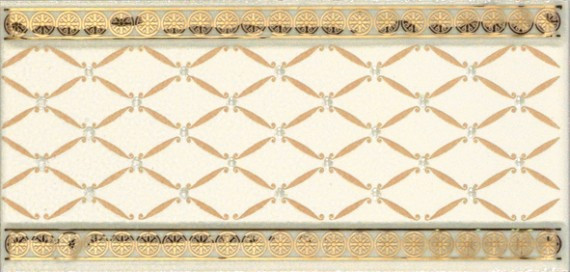 APE Ceramica Noblesse CENEFA DELIS MARFIL GOLD 20х10