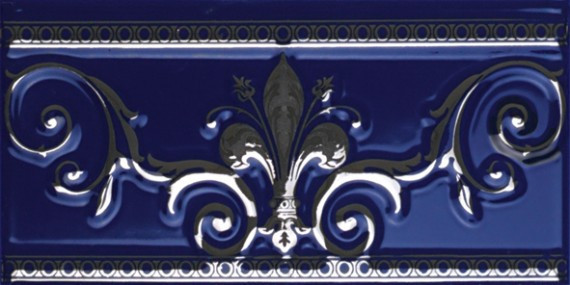 APE Ceramica Noblesse CENEFA COBALTO SILVER 20х10