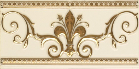 APE Ceramica Noblesse CENEFA MARFIL GOLD 20х10