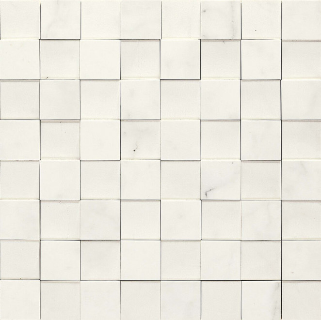 Marazzi Italy Allmarble Плитка мозаика Statuario 3D (30x30)