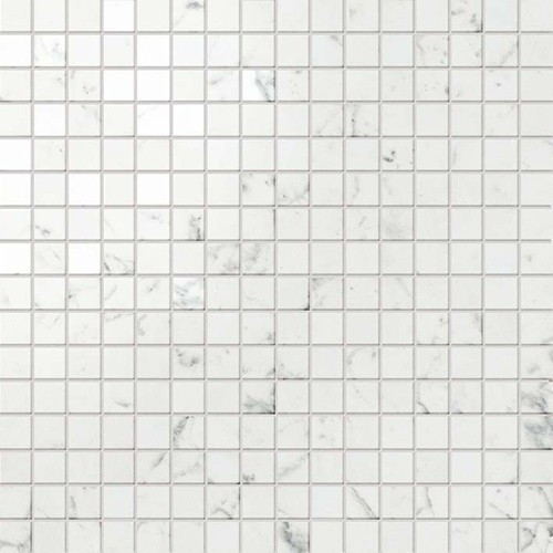 Atlas Concorde Marvel Stone Плитка мозаика Marvel Carrara Pure Mosaico Lapp. (30x30)