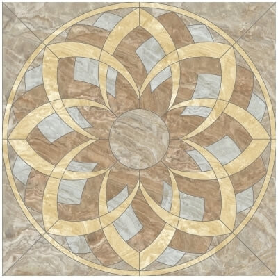 Kerranova Premium Marble Beige Grey lap. 120*120 (панно из 4-ех шт.)