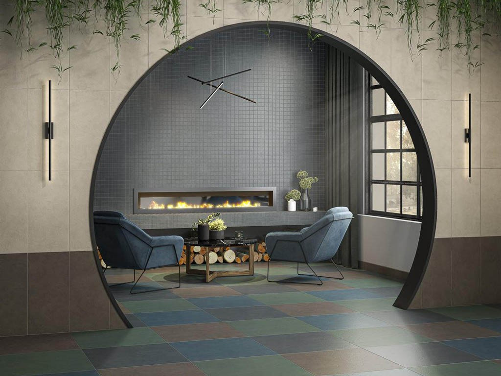 Kerama Marazzi Про Чементо Антрацит Матовый Обрезной 60х60