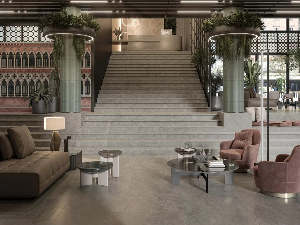 Kerama Marazzi Риальто Серый Светлый Матовый Обрезной 80х160