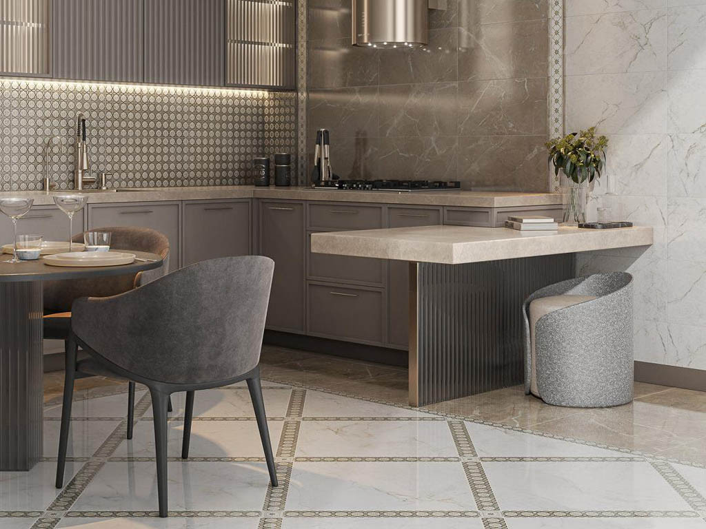 Kerama Marazzi Серенада Зелёный Лаппатированный Обрезной 60х60