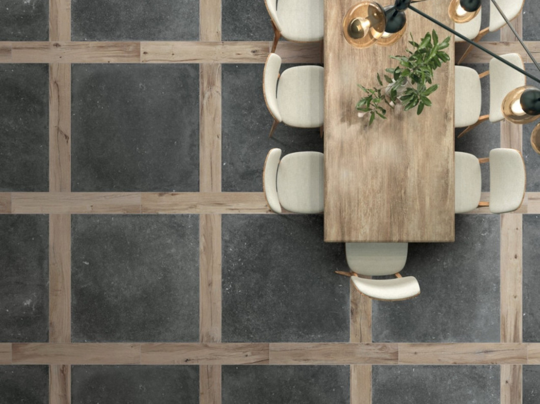 Flaviker Nordik Stone DOMINO BLACK ret 60X120