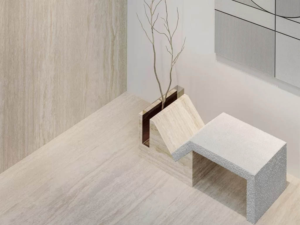Kerama Marazzi Травертин Бежевый Обрезной 119.5х320х0.6
