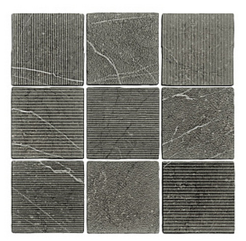 WOW Gea Carved Charcoal 12.1x12.1