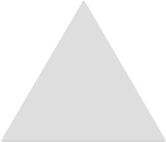 WOW Floor Tiles Triangle Ice White Matt 20.1x23.2
