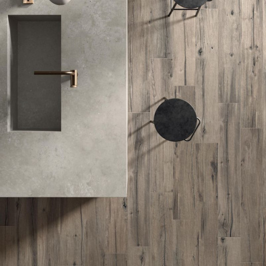 Flaviker Nordik Wood Mansion Gold-Brown R 60x60