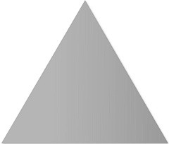 WOW Floor Tiles Triangle Ash Grey Matt 20.1x23.2