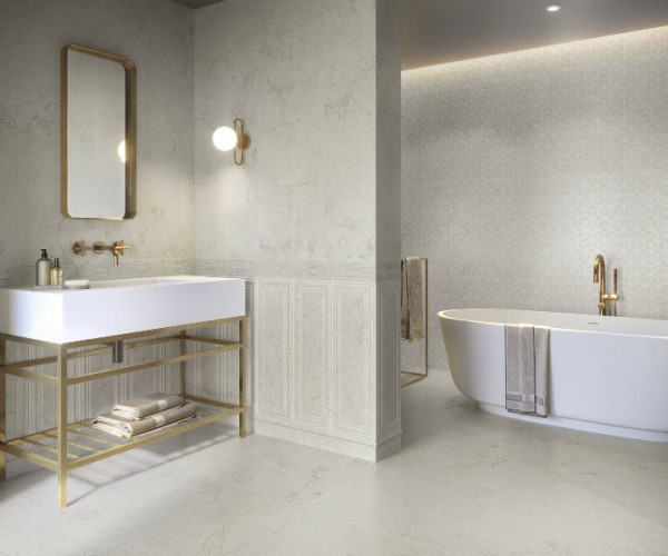 APE Ceramica Limestone A037956 Cenefa Cream 10х25