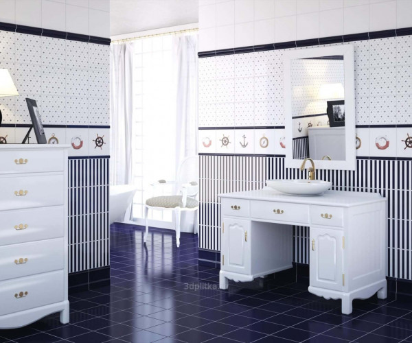 APE Ceramica Noblesse Zocalo Cobalto Brillo 15х20