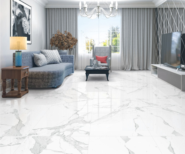 Arcadia Ceramica Paradise Statuario CR4003-A 60х120 белый матовый под мрамор, 4 принта