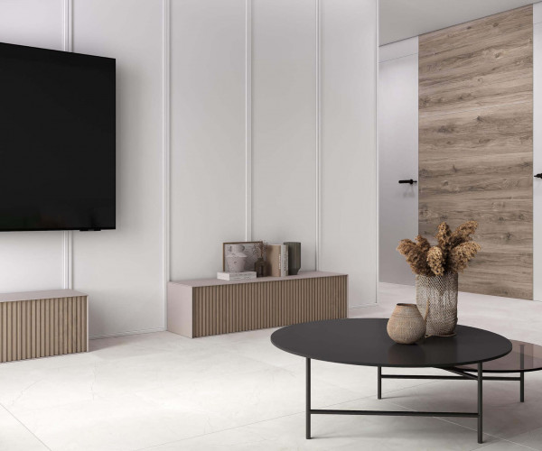 Laparet Splash Bianco белый 60х60 Сатинированный Карвинг