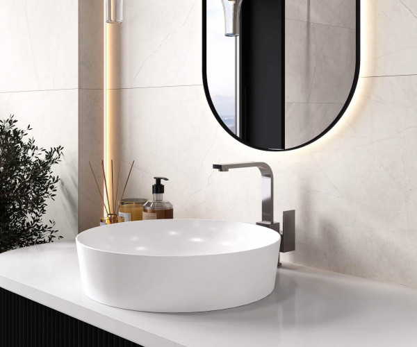 Laparet Splash Bianco белый 60х60 Сатинированный Карвинг