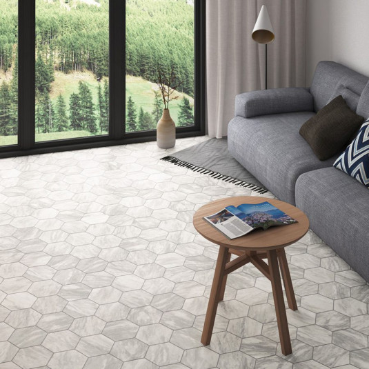 Equipe Bardiglio Hexagon Decor Geo (несколько вариантов паттерна) 17,5x20