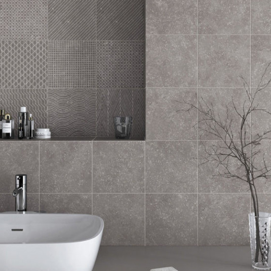 Equipe Coralstone Hexagon Melange Grey (6 вариантов паттерна) 25,4х29,2