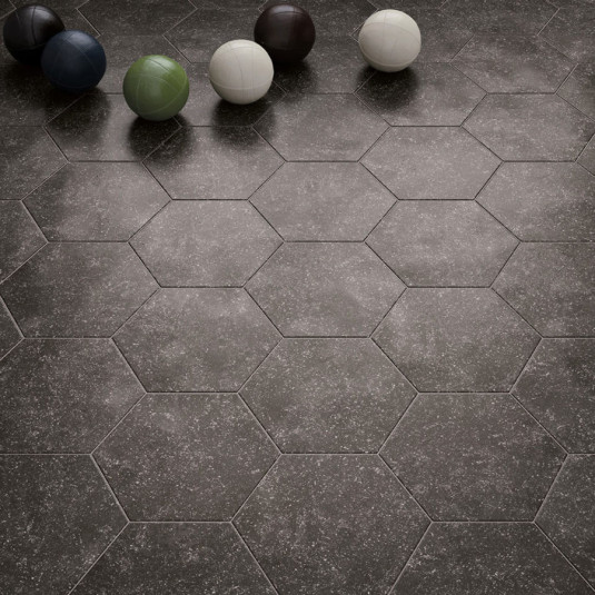 Equipe Coralstone Hexagon Melange Grey (6 вариантов паттерна) 25,4х29,2