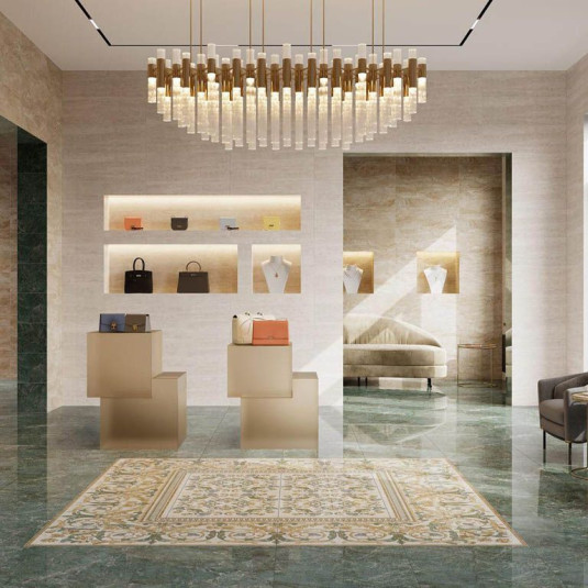 Kerama Marazzi Эвора Синий Светлый Лаппатированный Обрезной 60х60
