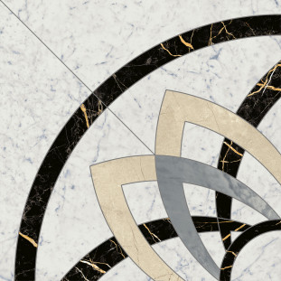 Italon Charme Extra Carrara Rozon Angolo 60x60 lux