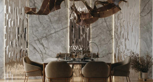 Venezia Stone Мрамор Silver Roots Leather 20Mm